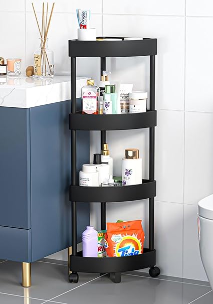 4 Tier Kitchen Corner Rack .Plastic Corner Rack