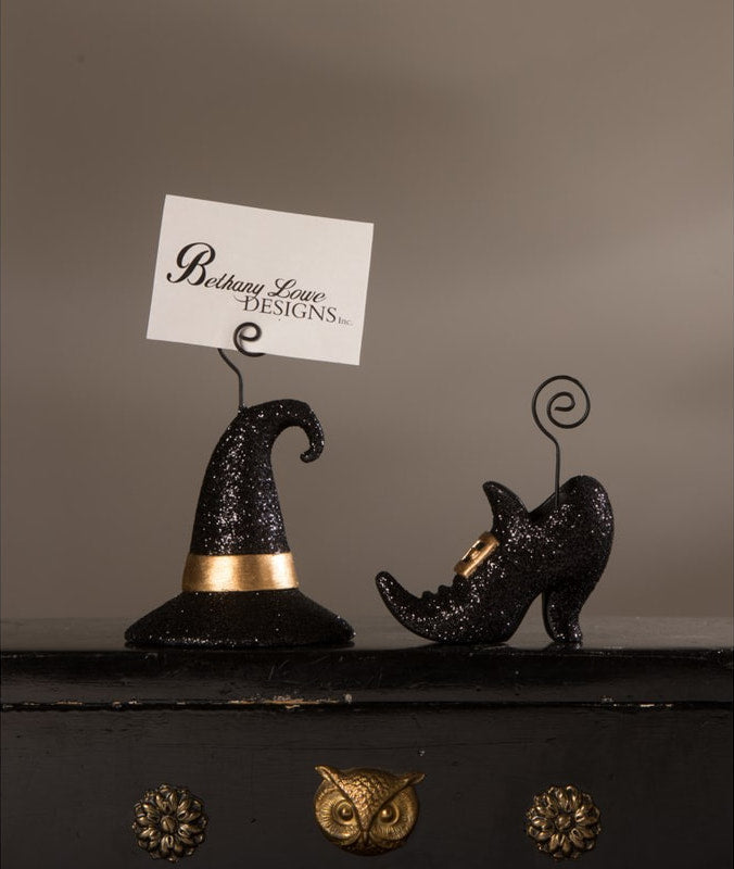 Witch Hat & Witch Shoe Place Card Holders