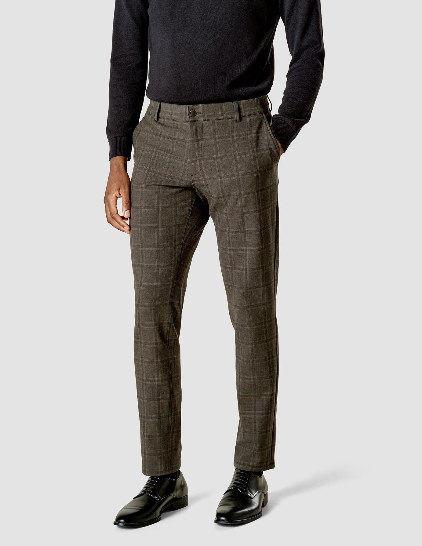 Limited Check Pants Slim Green