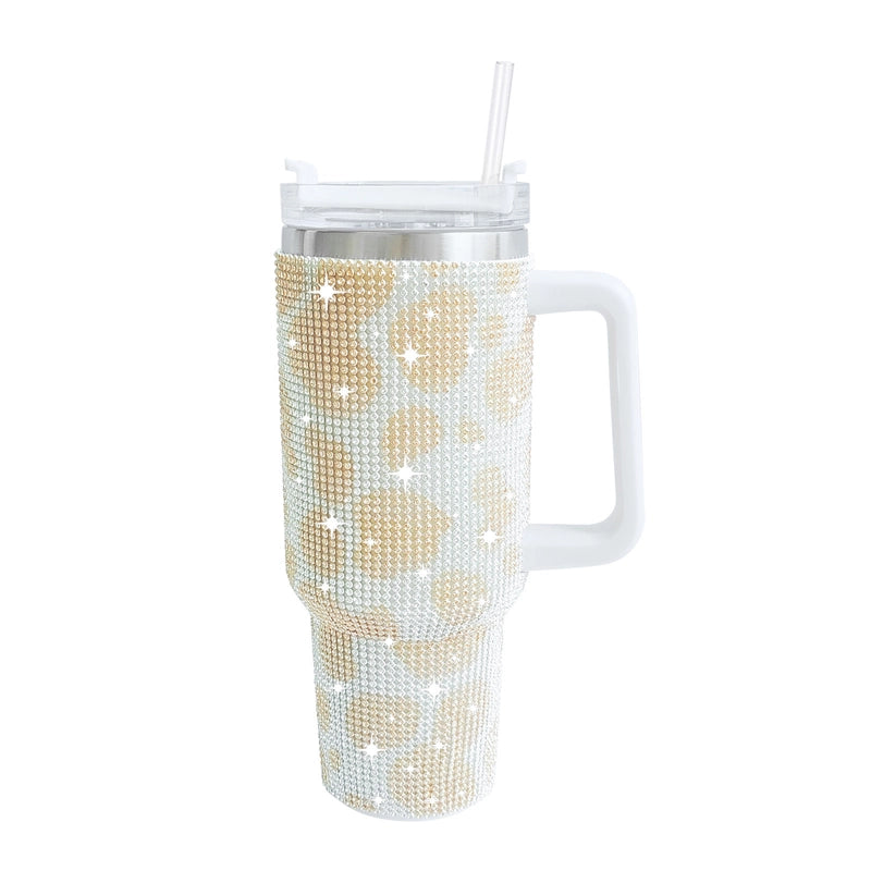 Retro Solid Color Leopard 201 Stainless Steel 304 Stainless Steel Water Bottles 1 Piece