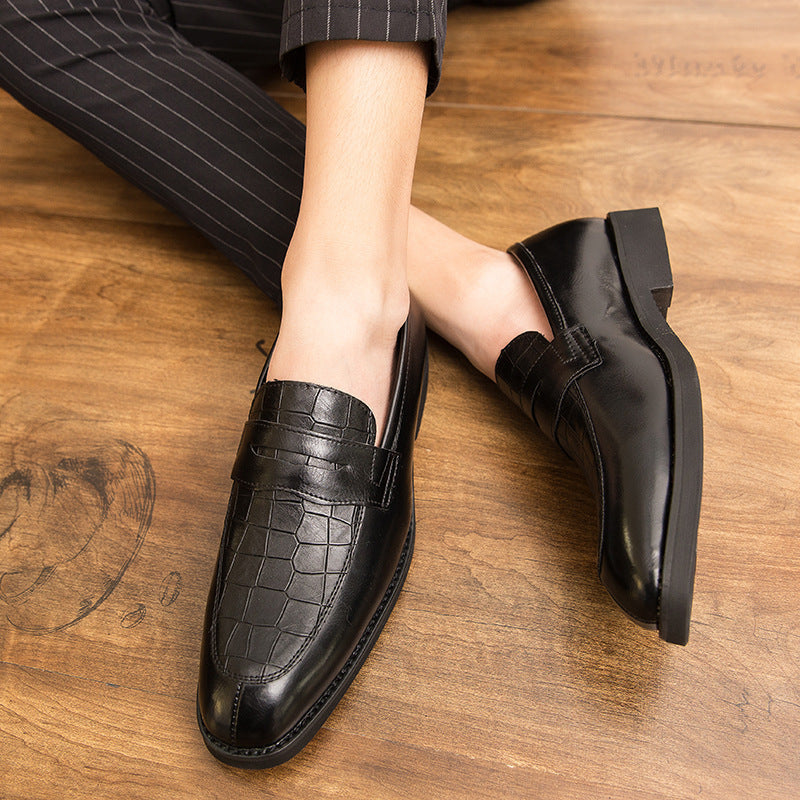 Men's Leather Fashionable Trendy Casual Shoes