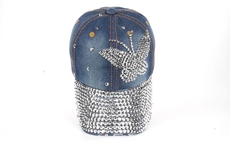 Women's Basic Butterfly Curved Eaves Baseball Cap