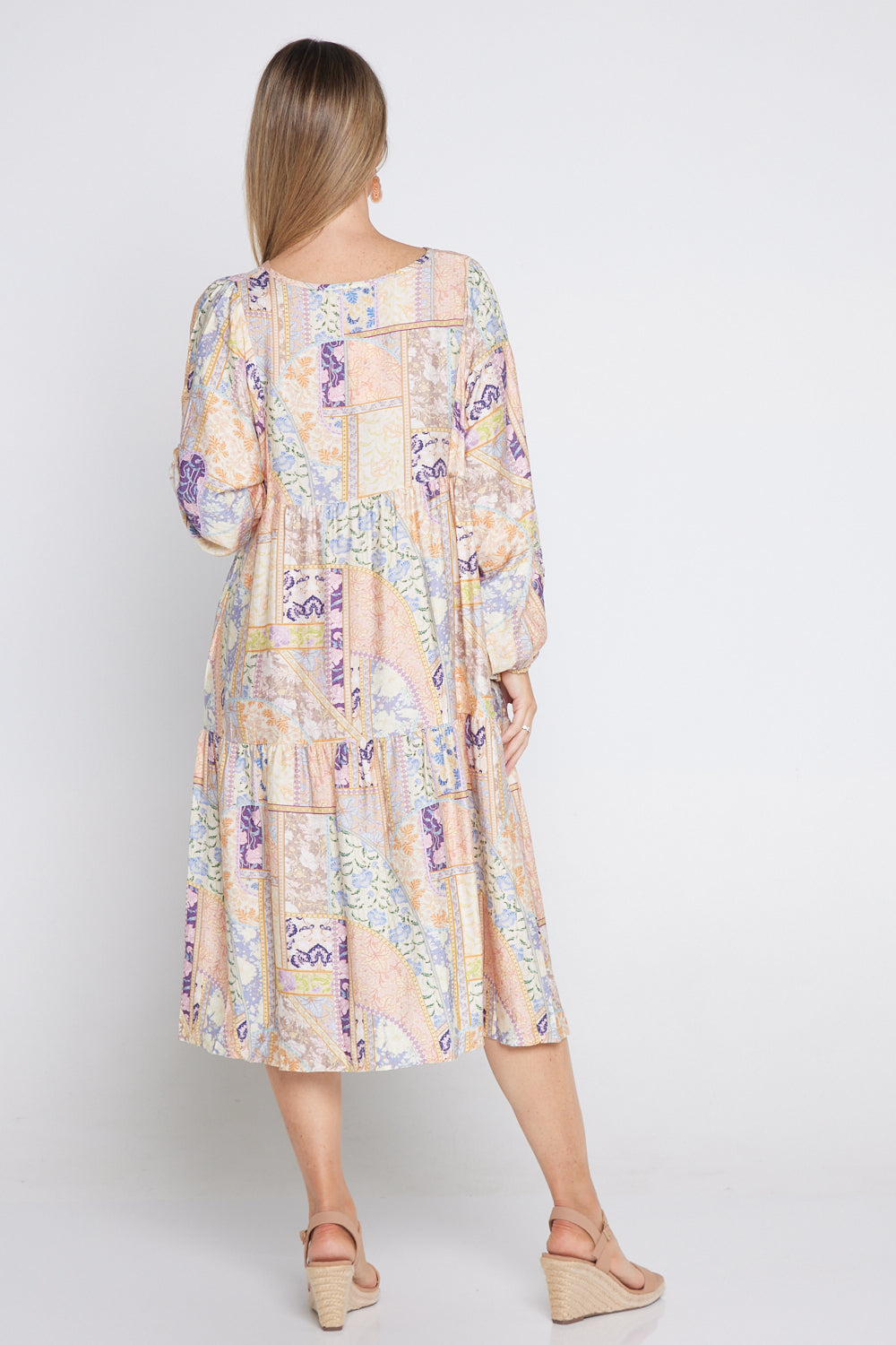 Carissa Dress - Dawn Floral Patchwork