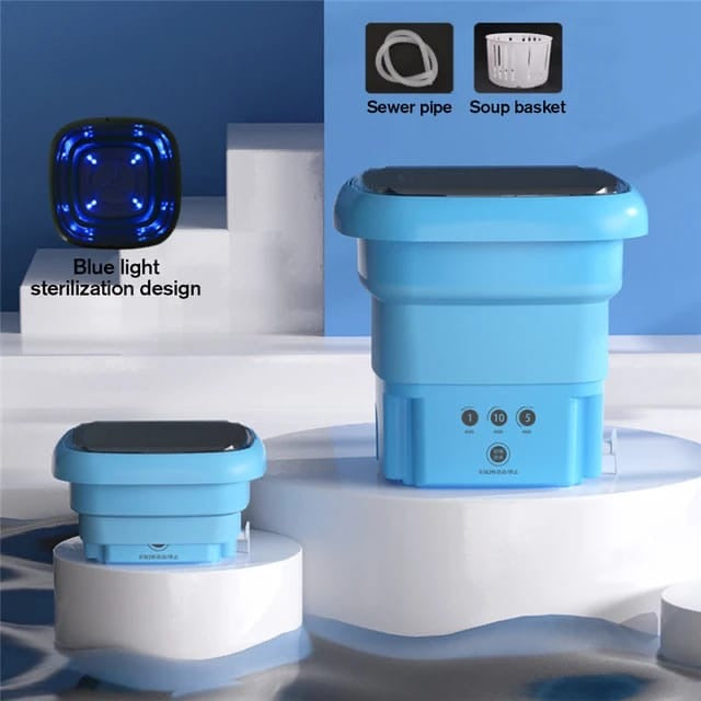 Portable Washing Machine -Portable Washer Washing Machine with Drain Basket for Travelling. Camping. Apartment. Dorm
