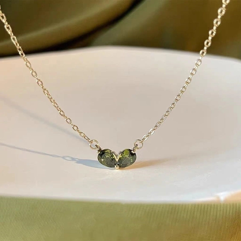 Minimalist Square Flower Bow Knot Alloy Inlay Artificial Pearls Rhinestones Women's Necklace