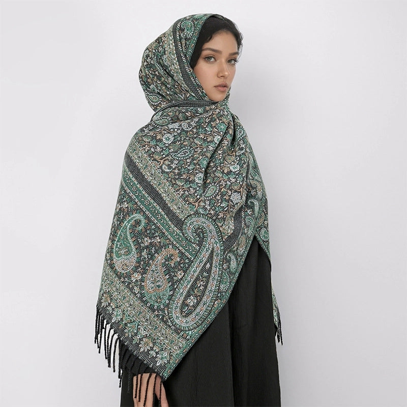 Women's Ethnic Style Minimalist Geometric Solid Color Polyester Scarf