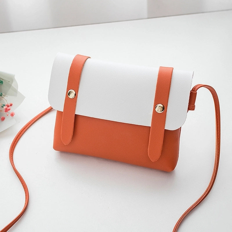 Women's All Seasons Pu Leather Solid Color Elegant Square Magnetic Buckle Square Bag