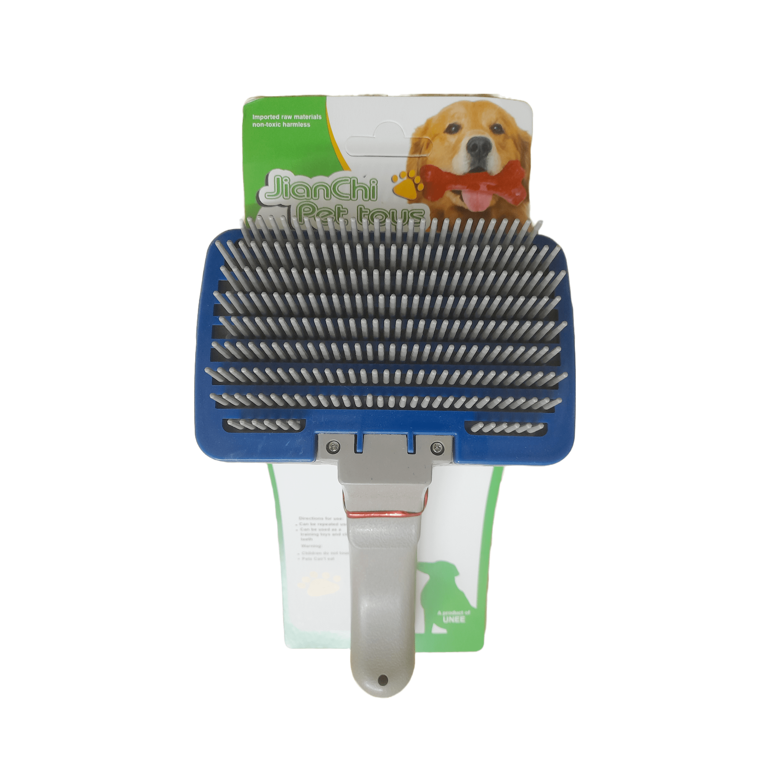 Hair removl pet brush with button