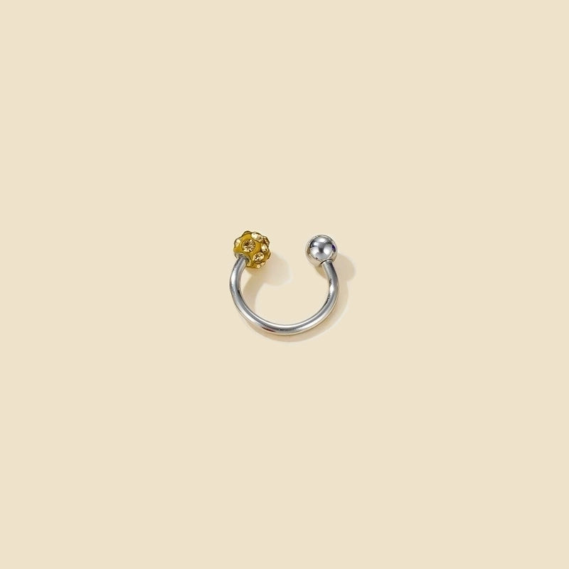 1 Piece Nose Rings & Studs Minimalist Geometric 304 Stainless Steel Rhinestones Nose Rings & Studs