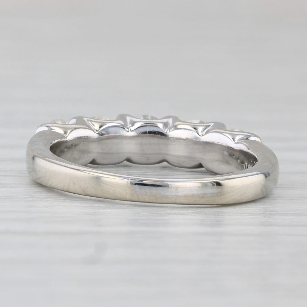 0.80ctw The Leo Diamond Wedding Ring 14k White Gold Stackable Anniversary Band