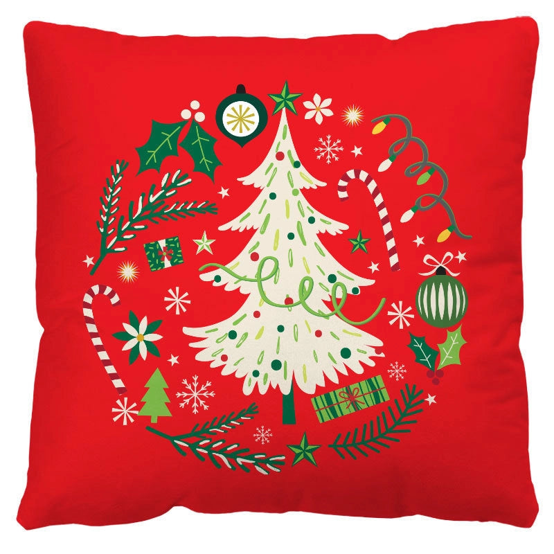 Christmas  Classic Style Christmas Tree Letter Snowman  Pillow Cases Couch & Sofa Decor