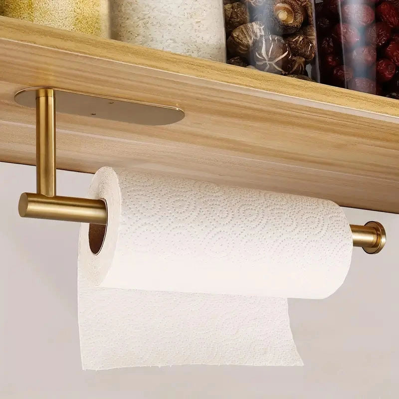 Casual Solid Color Stainless Steel Tissue Holder