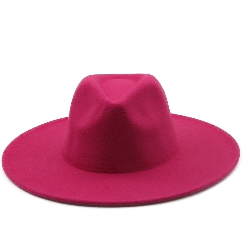 Retro Brim Big Brim Autumn And Winter Wool Top Hat