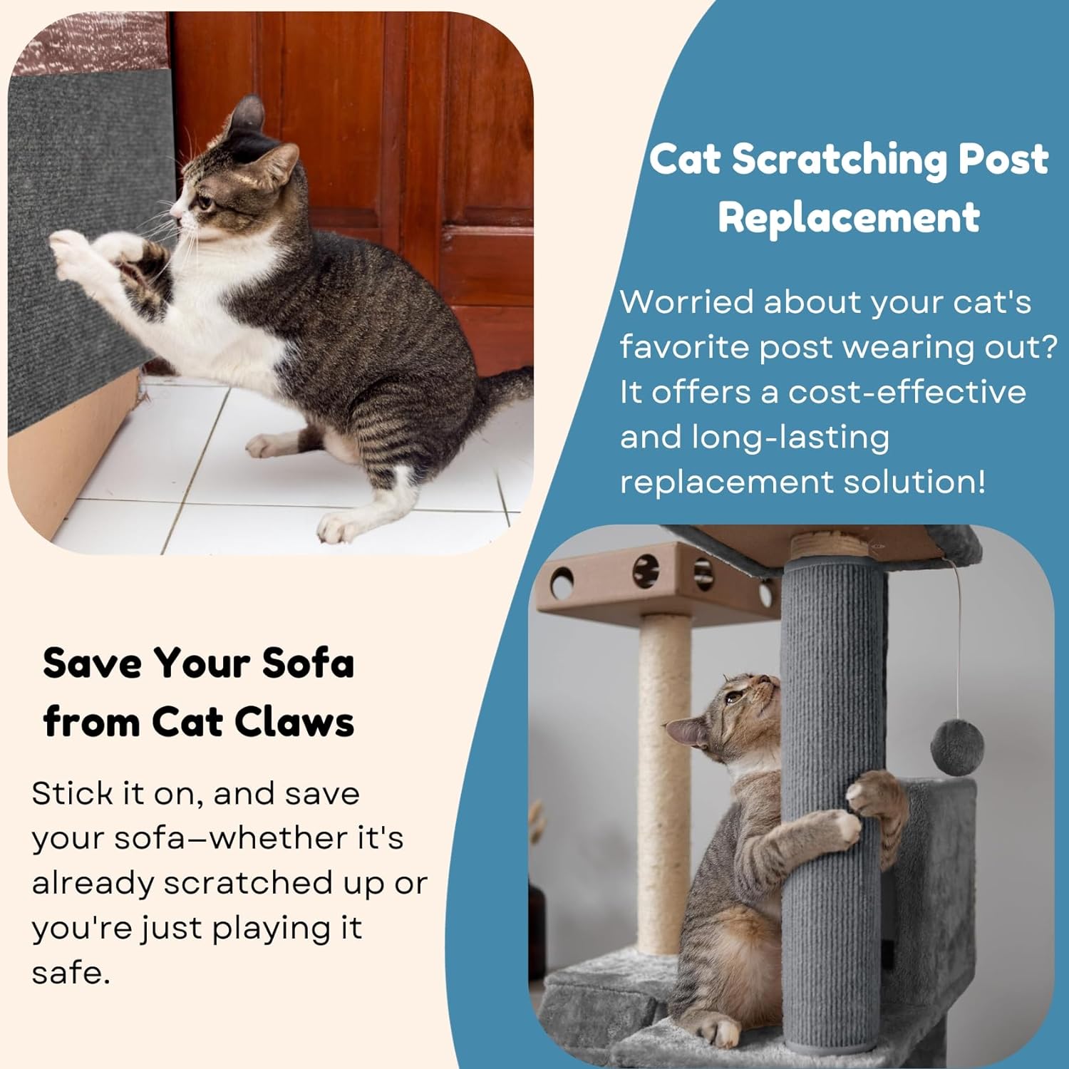 🔥LAST DAY SALE-49% OFF🔥Can protect furniture cat scratching mat