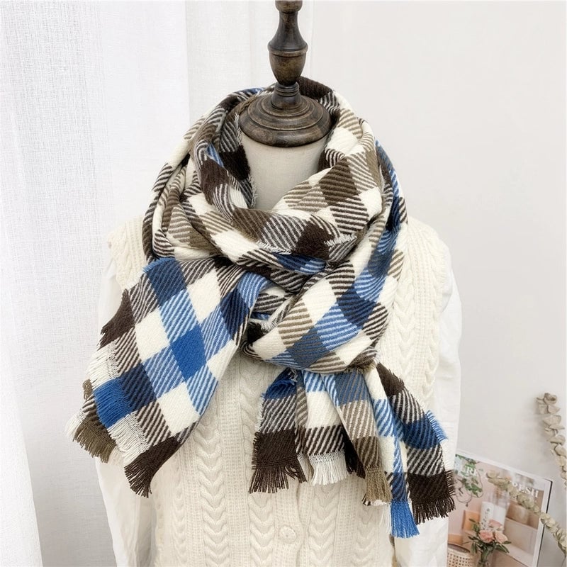 Striped Plaid Scarf