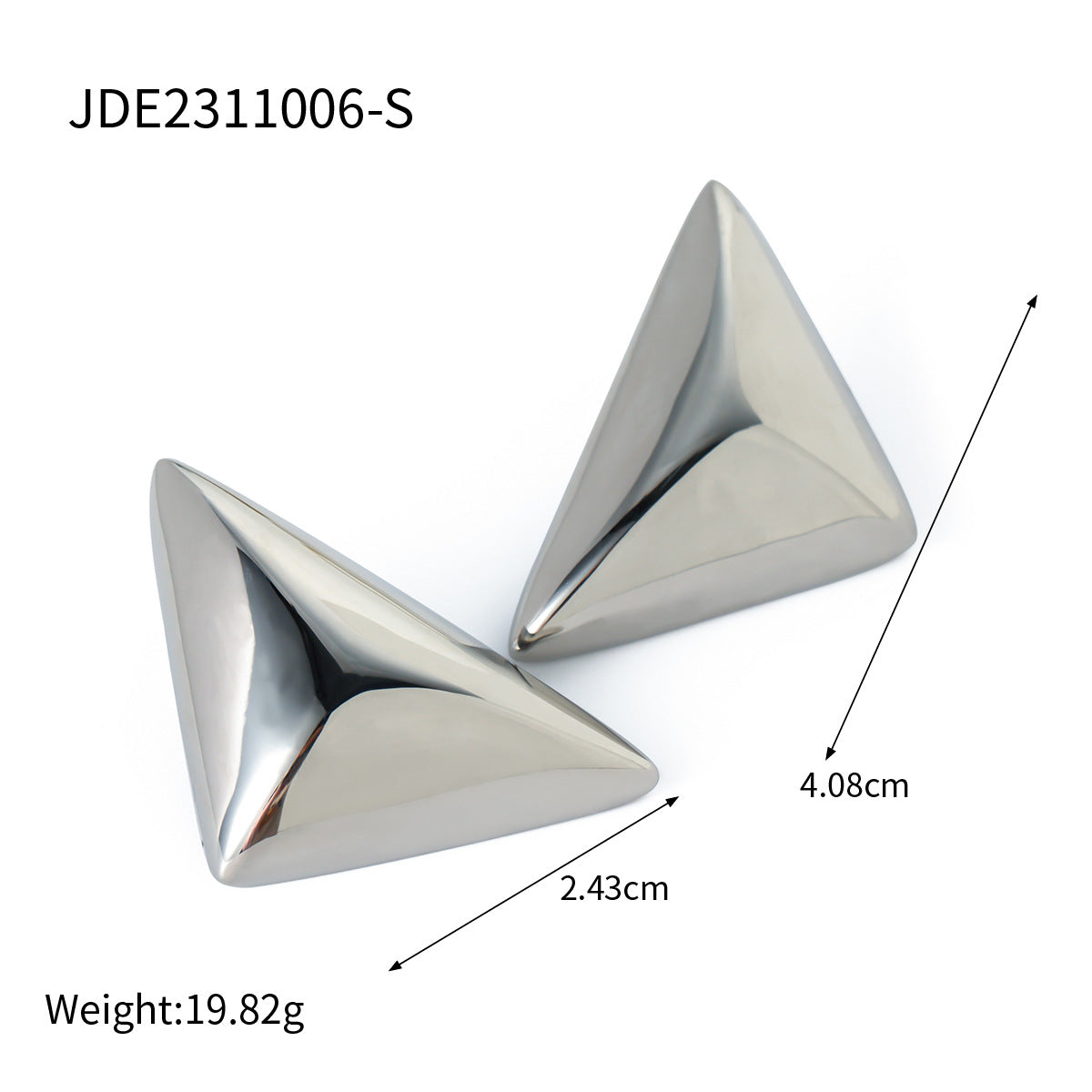 Jie Ding Stainless Steel Pearl Earrings Star Earrings Titanium Steel Earrings Earrings