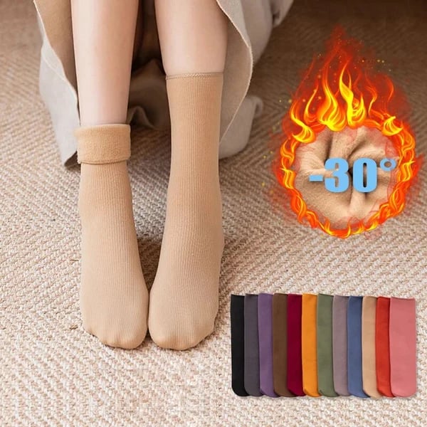 🔥 PROMOTION🔥🌼NEW Snugly Velvet Winter Thermal Socks