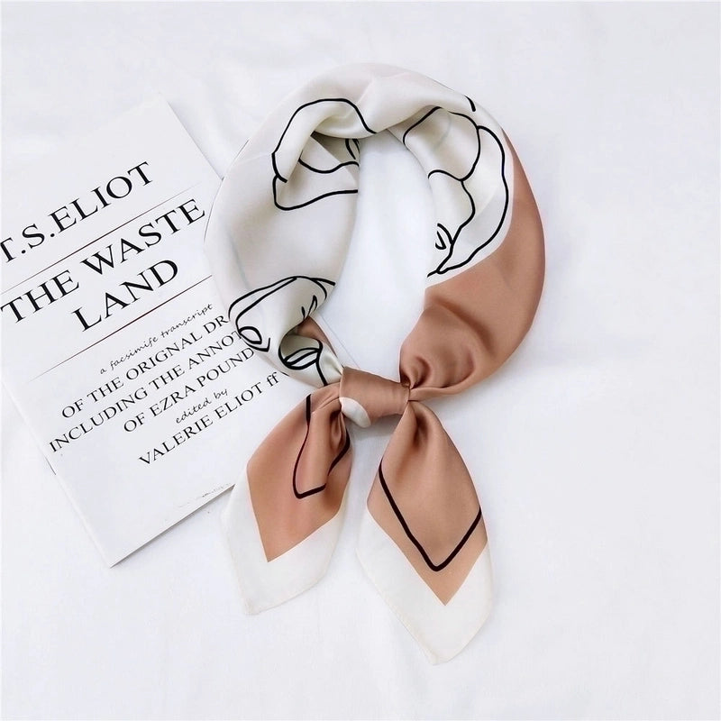 Small Square Scarf Small Scarf Spring And Summer Summer  Small Scarf Turban Professional Scarf Decorative Hair Band