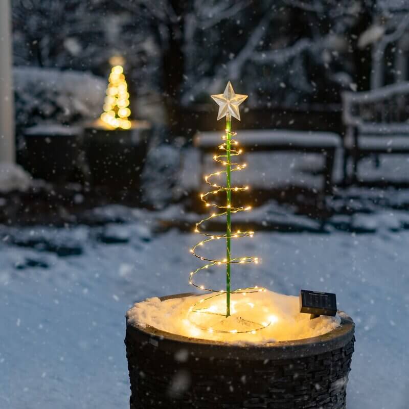 Outdoor Solar Christmas Tree Garden Light