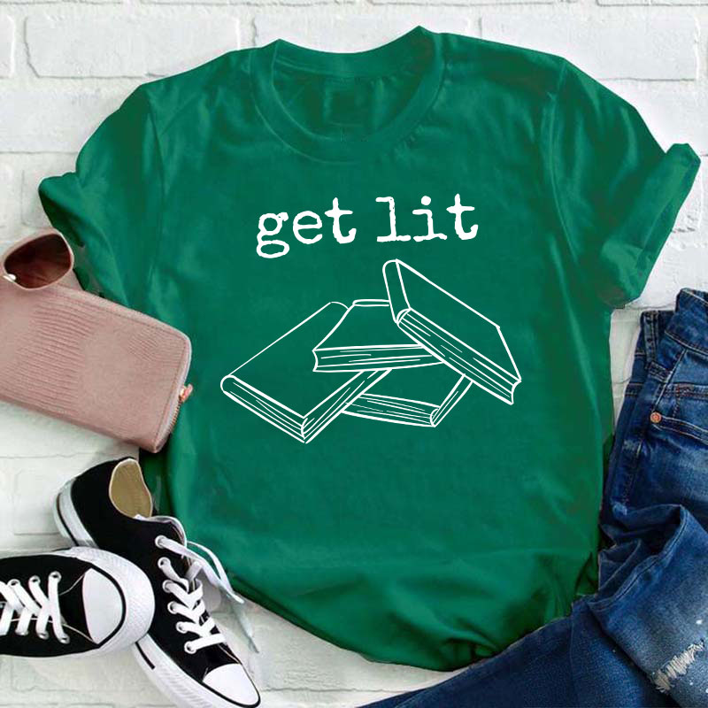 Get Lit Books Teacher T-Shirt