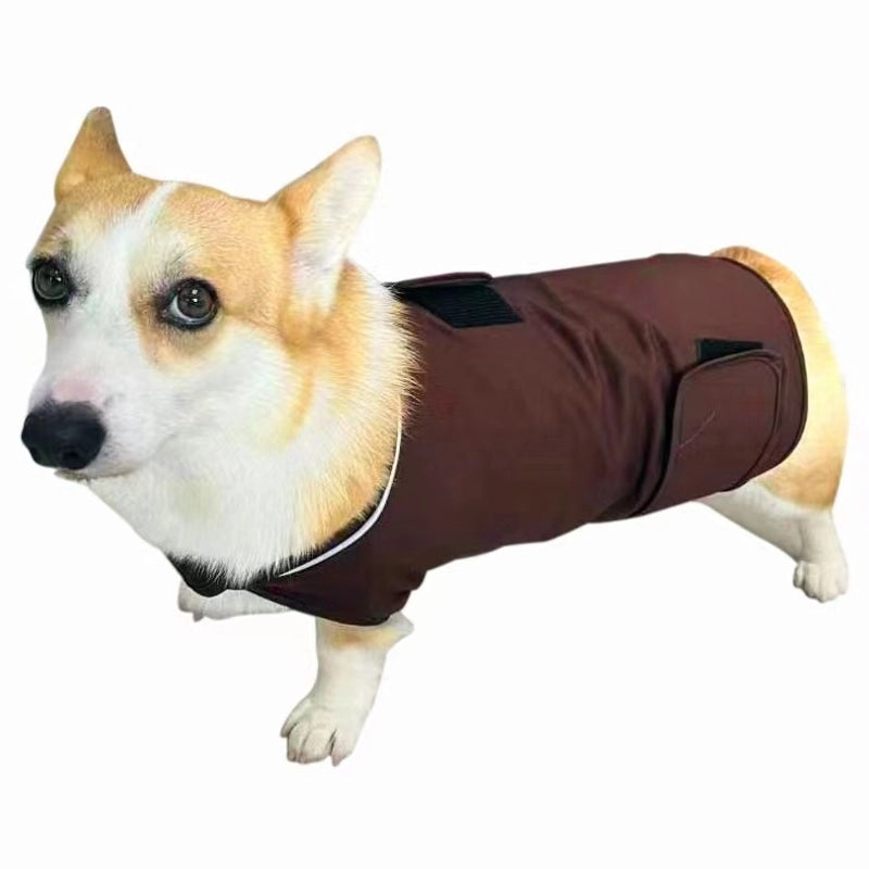 Casual Brocade Cotton Ponte-De-Roma Solid Color Pet Clothing