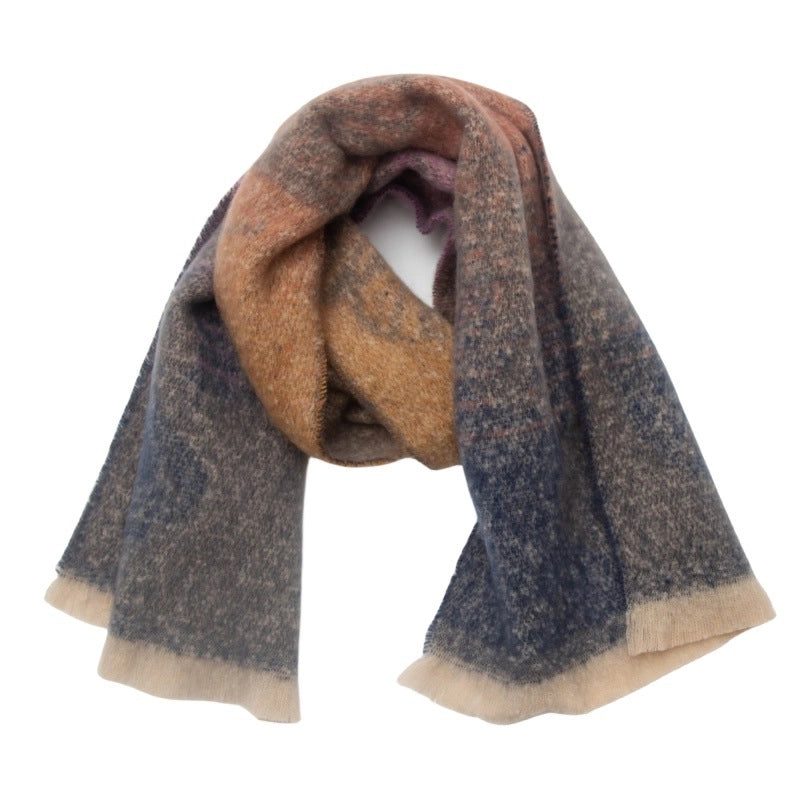 Unisex Casual Minimalist Ginkgo Leaf Polyester Scarf