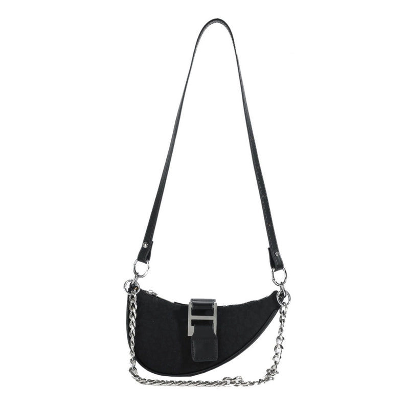 Women's Pu Leather Leopard Vintage Style Dumpling Shape Zipper Crossbody Bag Saddle Bag