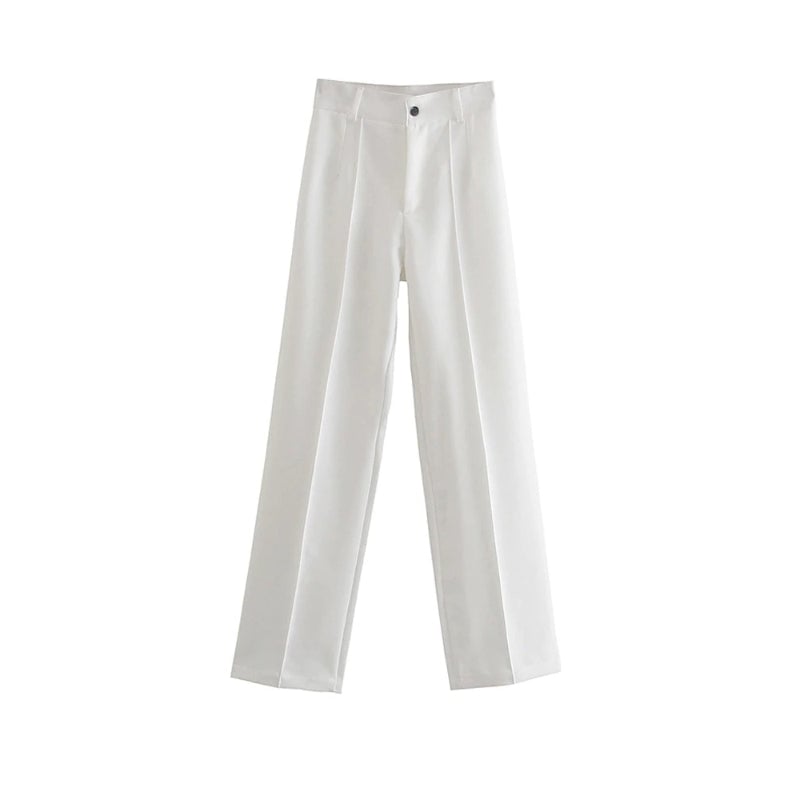 Office Wear High Waist Straight Pants For Women