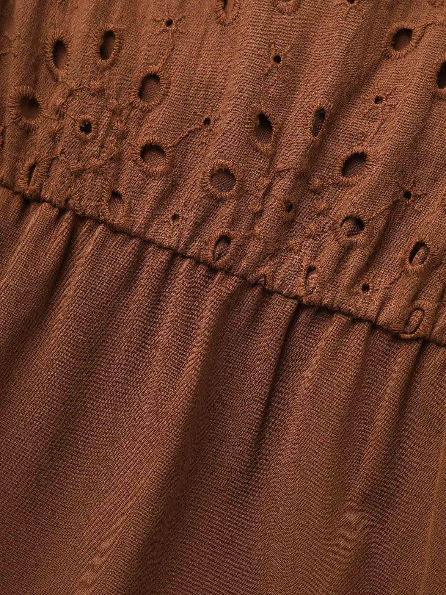 Broderie Anglaise Patchwork Tie Knot Dress