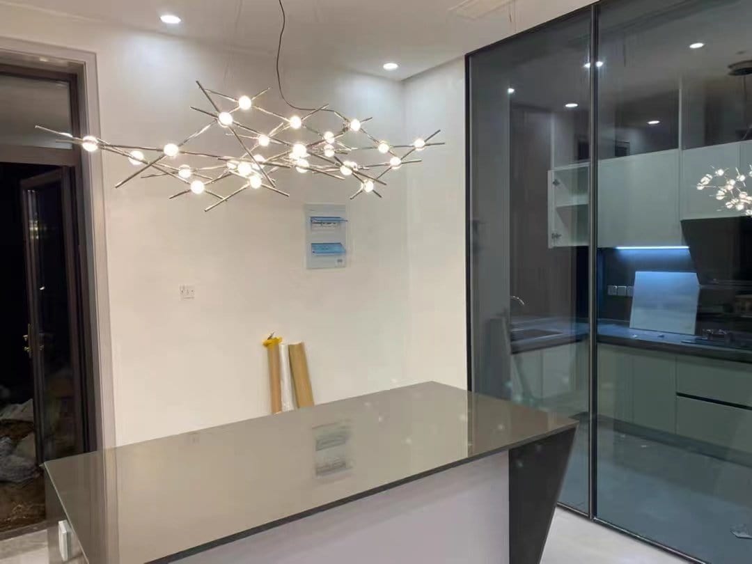 Artemis | Modern LED Nickel Chandelier