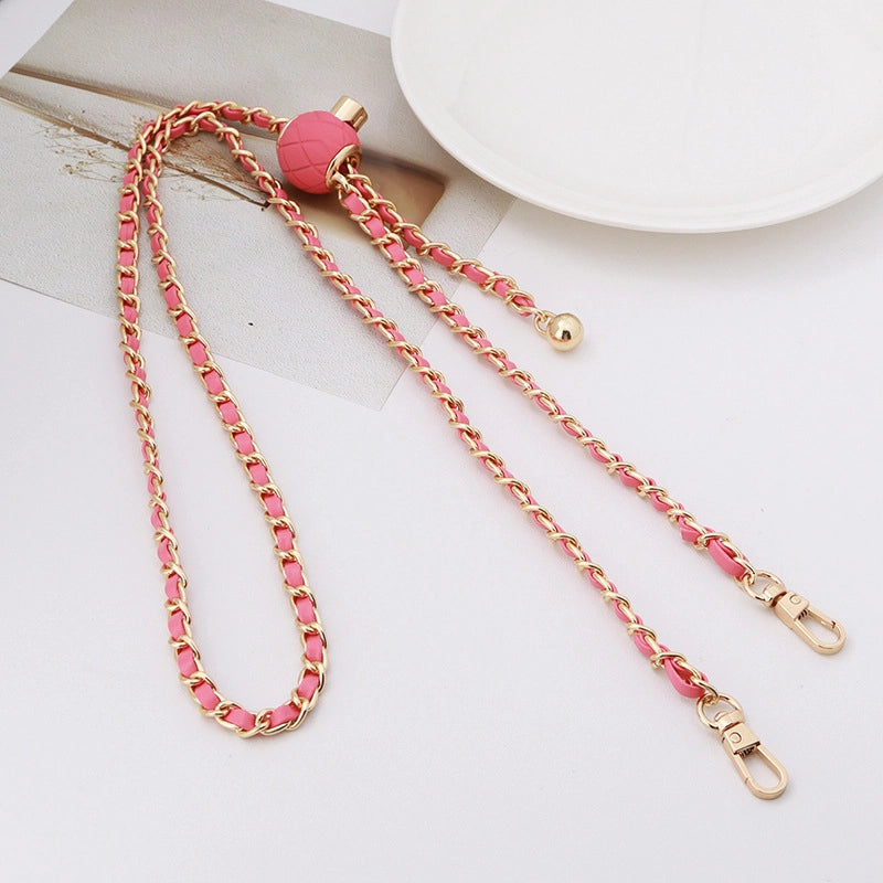 Alloy Solid Color Bag Chain Bag Straps
