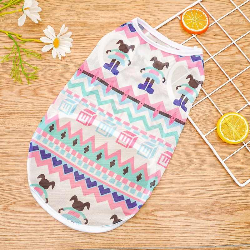 Big Dog 130kg Pet Clothes Vest Supplies Dog Cat Teddy Koji Golden Wool Method Bucket Mesh Breathable