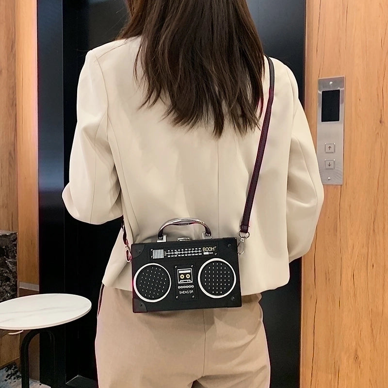 Small Streetwear Zipper Crossbody Bag Creative Personality And Funny Handbag