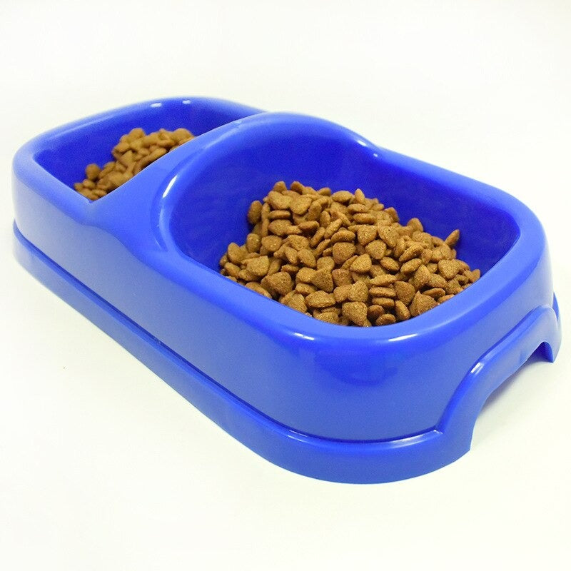 Pet Double Dishes Dispenser