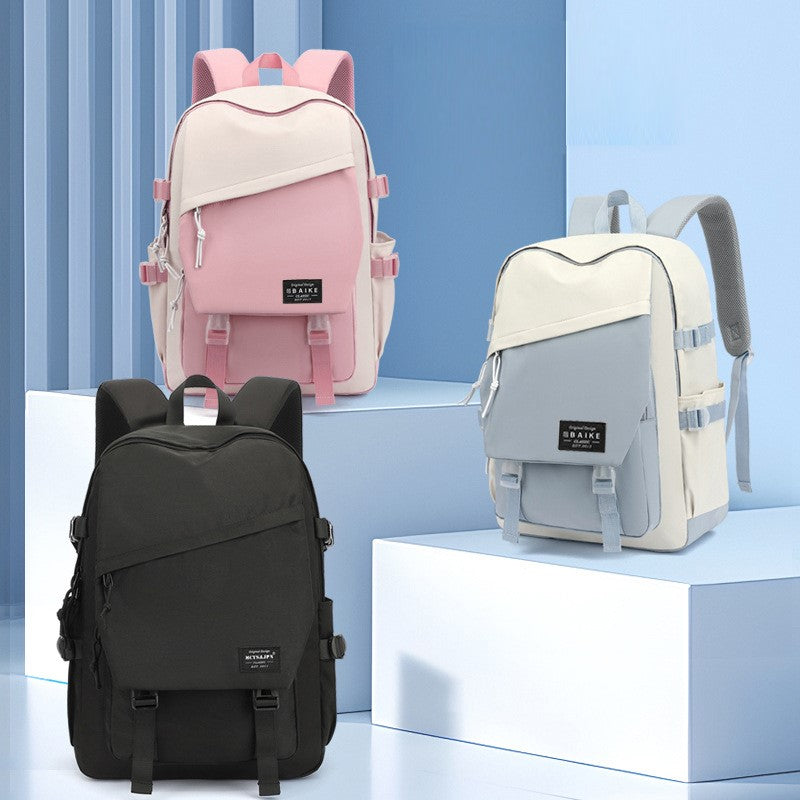 Trendy Lightweight Oxford Cloth Student Backpack
