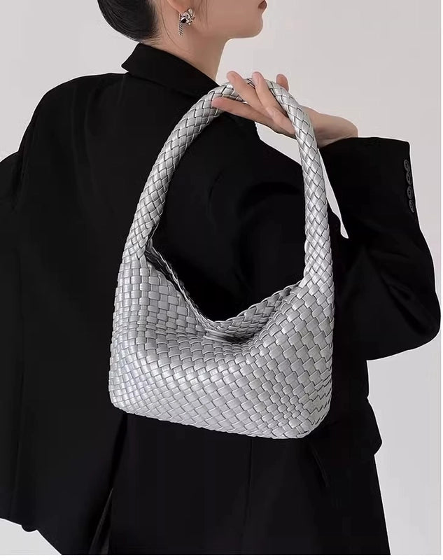 Summer Handmade Woven Bag Women's Bag New Fashion Small Bag Underarm Bag Crossbody Shoulder Hand Bag