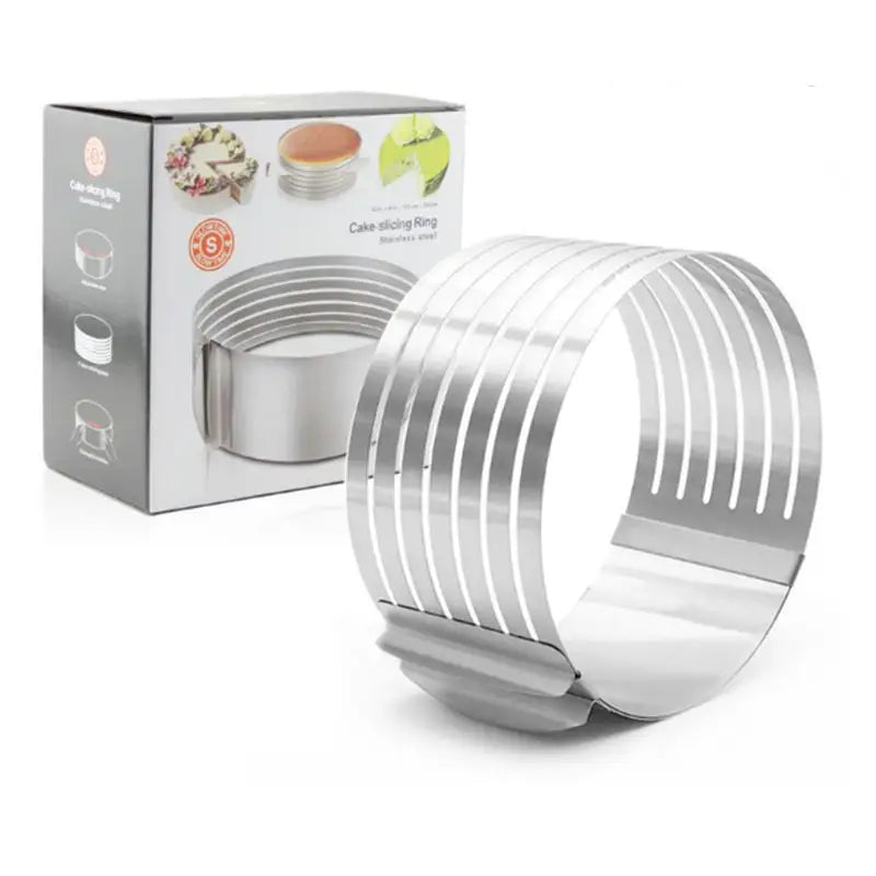 Adjustable Cake Slicer Ring . Layered Cake Cutting Ring