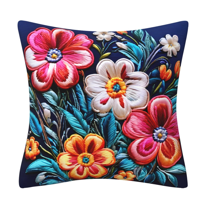 Elegant Classical Minimalist Floral Polyester Pillow Cases Couch & Sofa Decor