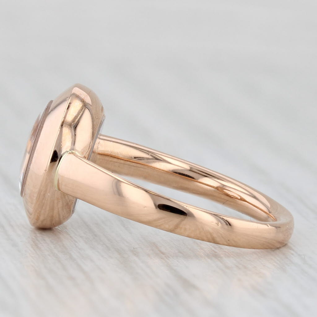 Chopard Happy Curves Diamond Ring 18k Rose Gold 829562-5009 Size 6.5 53