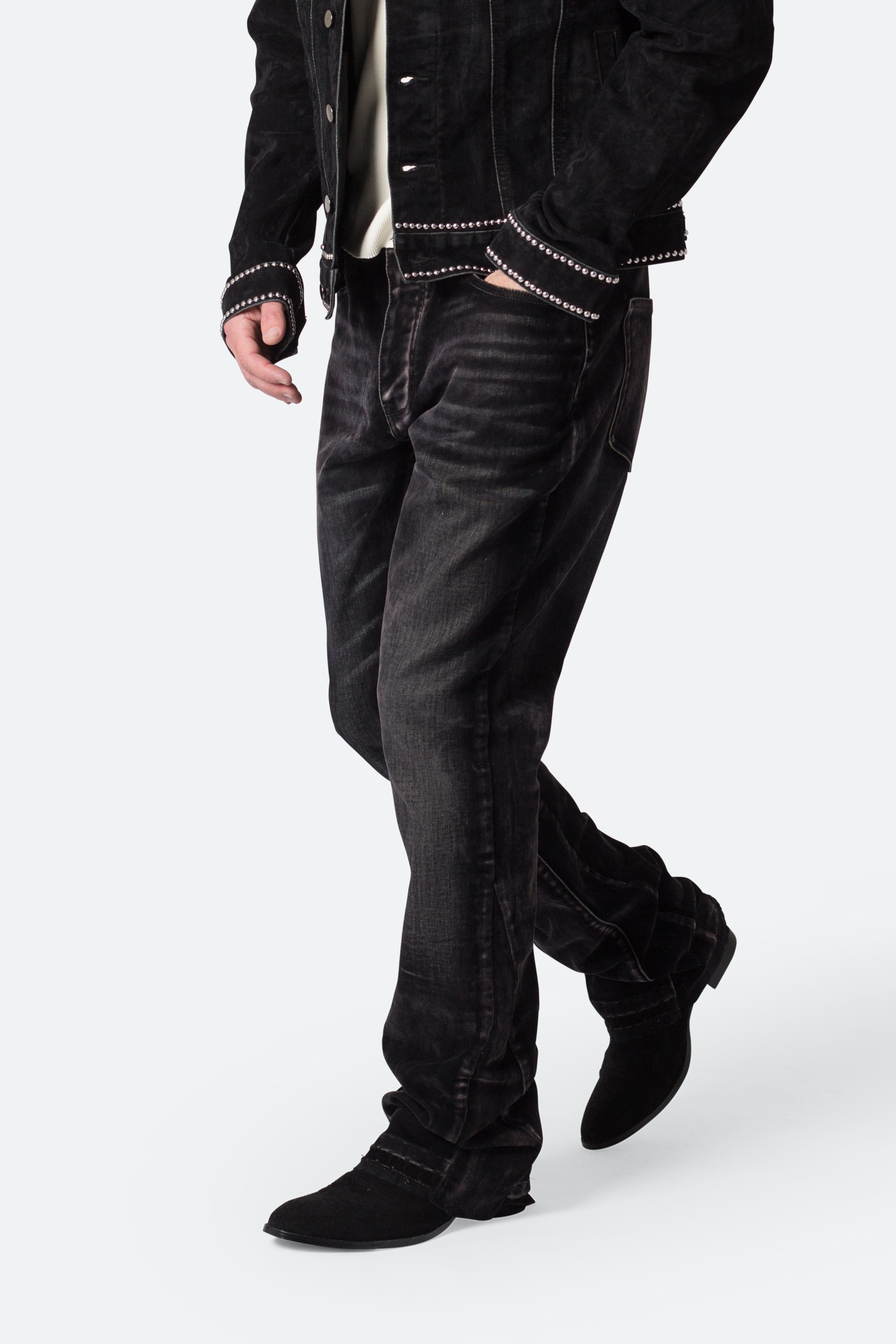 B576 Western Flare Denim - Black