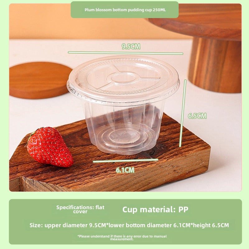 Ice Powder Special Bowl Disposable Pudding Double Skin Milk Mousse Cup Jelly Packaging Commercial High Temperature Resistant Dessert With Lid
