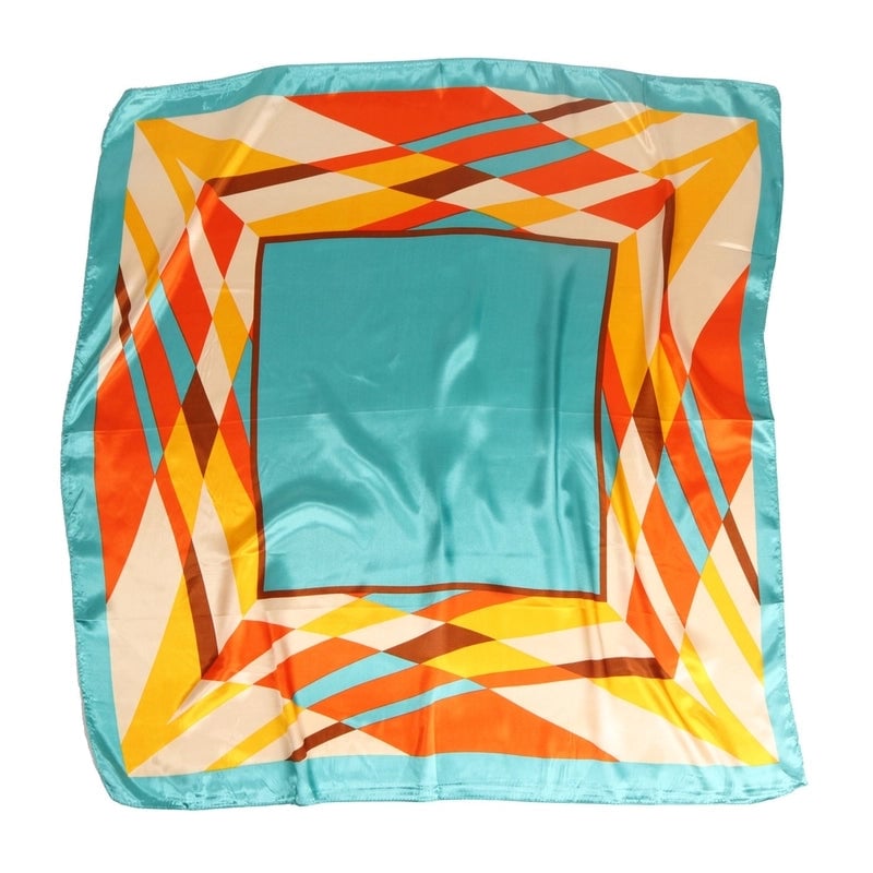 Women's Basic Minimalist Multicolor Satin Printing Scarves & Gloves