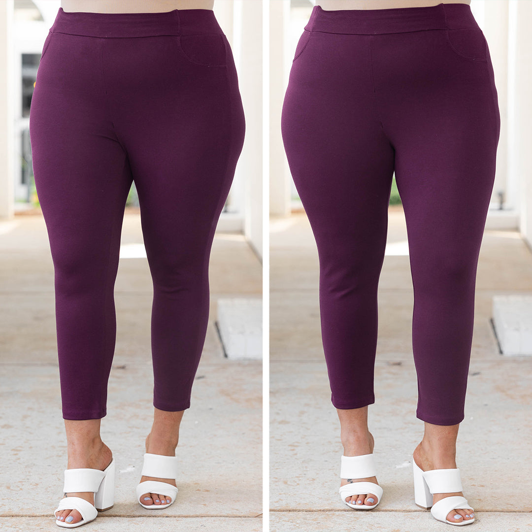 Business Lady Pants. Plum