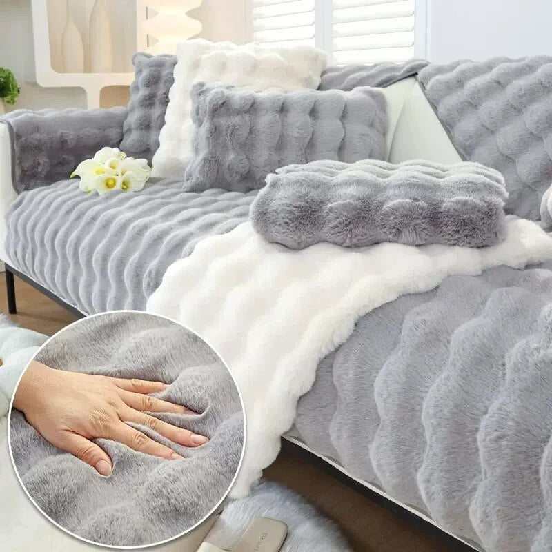 Warm Plush Sofa Cushion