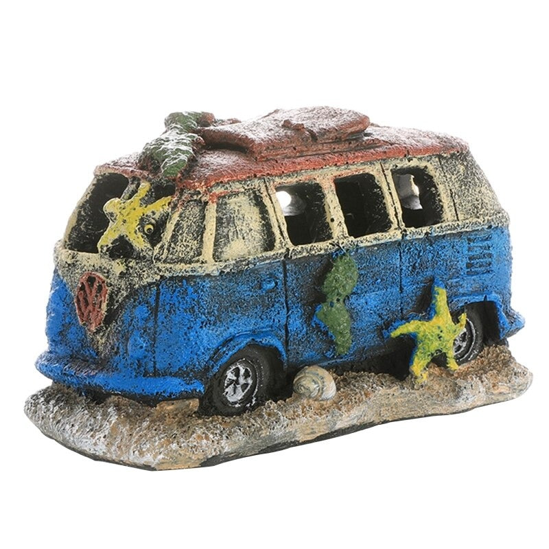 Broken Vehicle Wreck Ornament For Aquarium