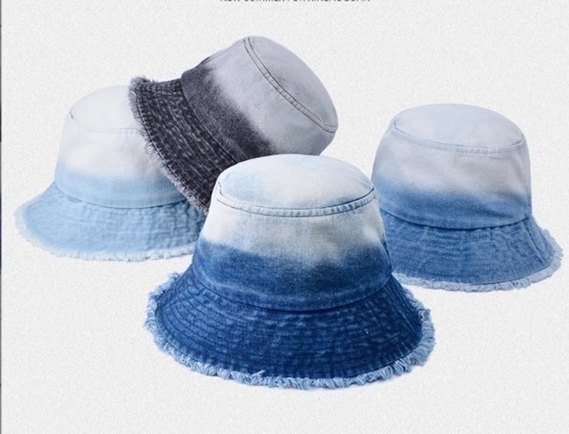 Unisex Basic Color Block Flat Eaves Bucket Hat
