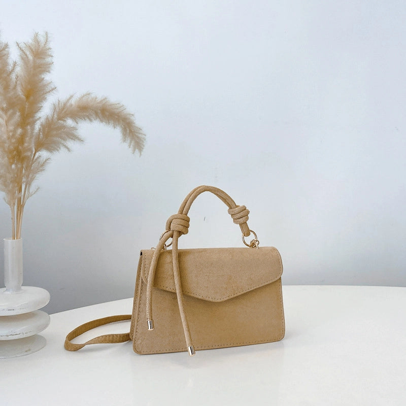Women's Pu Leather Solid Color Basic Square Magnetic Buckle Crossbody Bag