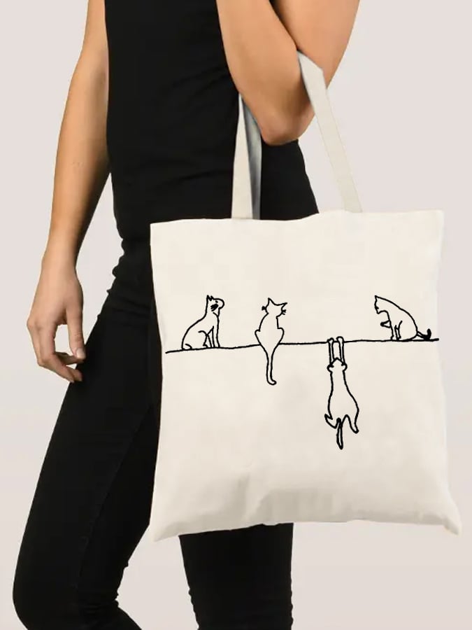Funny Cats Canvas Bag