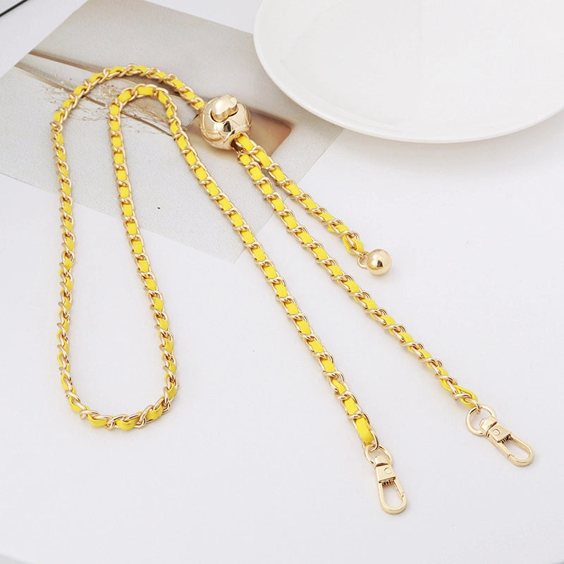 Alloy Solid Color Bag Chain Bag Straps