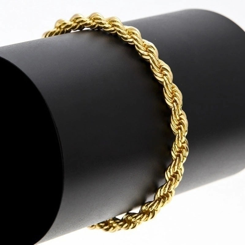 Minimalist Twist Iron Gold Plated Necklace 1 Piece